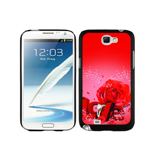 Valentine Love Rose Samsung Galaxy Note 2 Cases DRP | Women - Click Image to Close